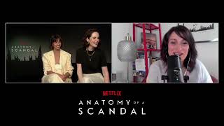 Anatomy Of A Scandal Michelle Dockery and Naomi Scott  quotIt Was Pretty Intensequot [upl. by Nawyt]