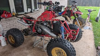 1986 TRX250R tear downrestoration front end ideas preview [upl. by Nolan]