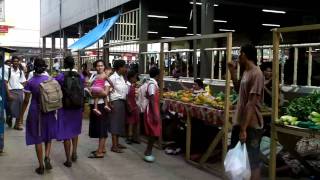 Market and town centre Sigatoka Fiji [upl. by Niwrek86]