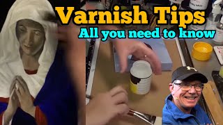 How to Varnish an Acrylic Painting Acrylic Painting clive5art [upl. by Mcnully]