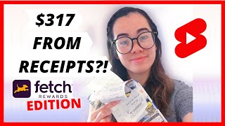 How I Make Money with Receipts using the Fetch Rewards App shorts [upl. by Yddur]