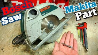 How to repair the safety guard on an old Bosch PKS66 Saw when the parts are no longer available [upl. by Guyon]