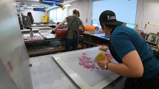 Making a Lithographic Print at The Tamarind Institute of Lithography [upl. by Jarlen]