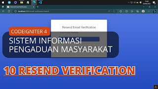 10 Resend Link Verification  Sistem Informasi Pengaduan Masyarakat [upl. by Boyse]