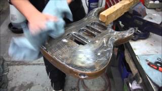 PT 5  Cort X6 Guitar Refinishing Project  Wet Sand amp Polish HD [upl. by Eed888]