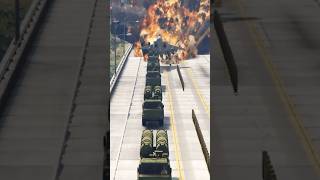 Ukrainian Combat F15 Destroy Russian S500 Missile System Convoy  Gta5 [upl. by Aisan]