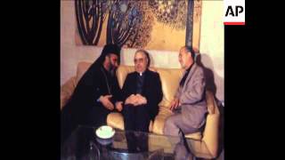 UNUSED 3880 ARCHBISHOP CAPUCCI VISITS TEHRAN FOR TALKS [upl. by Attehcram]