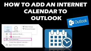 How to Add an Internet calendar to Outlook [upl. by Scever]