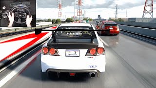 Honda Civic Type R FD2 10000 RPM Insane Sound  Assetto Corsa  Steering Wheel Gameplay [upl. by Johppah]