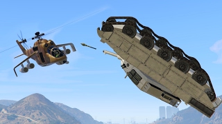 UPSIDE DOWN FLYING TANK KILL GTA 5 Funny Moments [upl. by Nitram]