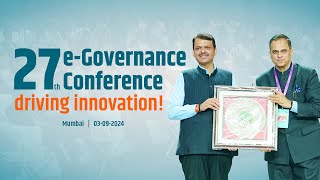 27th National Conference on eGovernance  Mumbai  DevendraFadnavis [upl. by Ulrich]