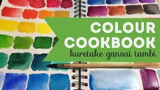 Lightfastness swatches amp review of Kuretake Gansai Tambi Japanese watercolour 36 set [upl. by Ermey668]