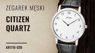 Zegarek Citizen Quartz AR111002B  Zegarowniapl [upl. by Giverin]