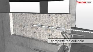 fischer Postinstalled rebar connections with FIS EM and FIS V [upl. by Nad]