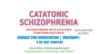 Catatonic Schizophrenia in Urdu  Psychology [upl. by Ellison734]