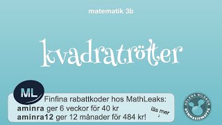 3b 114 kvadratrötter [upl. by Mariand]