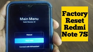 How to factory Reset Redmi Note 7S Smartphone  Factory Reset Setting [upl. by Catharine]