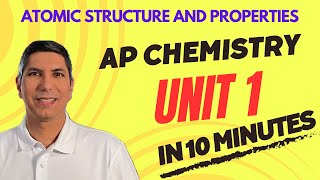 AP Chemistry Unit 1 in 10 Minutes  Atomic Structure and Properties [upl. by Rebecka]