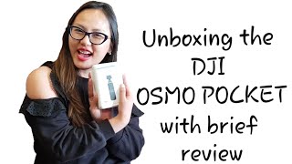 Zenisha Malhotra unboxing the DJI Osmo Pocket and giving a brief review [upl. by Lorie283]