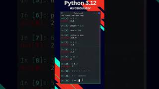 Python 312  full course  as a calculator [upl. by Okiruy218]