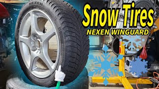 CHEAP Snow Tires for MRS or Miata  Nexen Winguard Ice Plus review [upl. by Rafaelia]