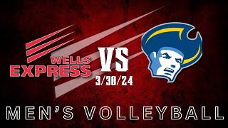 Wells College vs Wilkes University Mens College Volleyball [upl. by Soilisav]