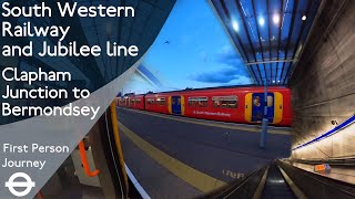 London Underground amp SWR First Person Journey  Clapham Junction to Bermondsey via Waterloo [upl. by Ellahcim]