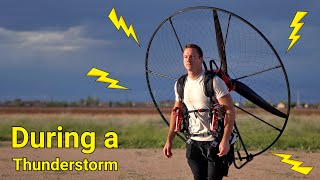 My FIRST FLIGHT On An Electric Paramotor [upl. by Quinlan]