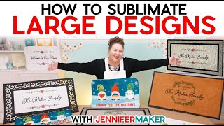 How to Sublimate LARGE Designs  5 Sublimation Doormats Tested [upl. by Wiedmann]