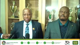 Watch KZN Premier and MEC for Education Mr Sipho Hlomuka being interviewed [upl. by Swigart]