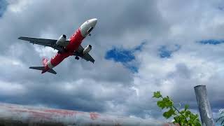 ✈️Air Asia Take Off from the Old Tagbilaran Airport  Kai Tak of the Philippines airasia [upl. by Thistle811]