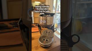 Breville Bambino Water Flow Test delucaespressorepair breville [upl. by Evania]