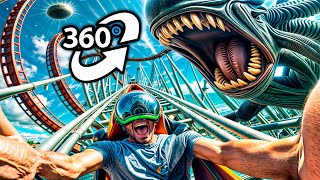 Alien Coaster Youll Never Ride Another Rollercoaster Again VR 360º Video [upl. by Glass575]