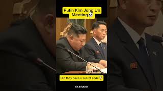 Putin KimJungUn secret​ code meeting 💀 russia northkorea [upl. by Nere3]