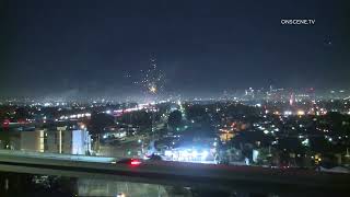 South LA DODGERS Fireworks [upl. by Atidnan]