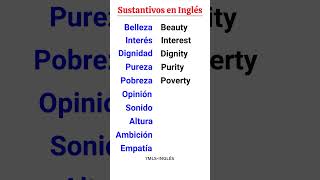 Sustantivos abstractos en inglés aprenderingles [upl. by Nylrac]