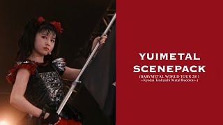 Yuimetal BABYMETAL clips for editing  BABYMETAL WORLD TOUR 2015 Kyodai Tenkaichi Metal Budokai [upl. by Yc]