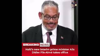 Desitdown NewsHaiti’s new interim prime minister Alix Didier Fils Aimé takes officedesitdownnews [upl. by Alvera]