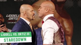 Chuck Liddell vs Tito Ortiz III Staredown [upl. by Yentyrb]