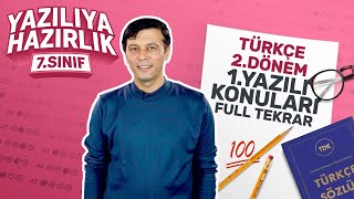 Kim 💯 İster 7 Sınıf Türkçe 2 Dönem 1 Yazılıya Hazırlık 2022 Sınav Konuları Full Konu Tekrarı [upl. by Ennirroc40]