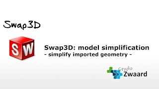 Swap3D for SOLIDWORKS  cleanup imported geometry [upl. by Lezirg]