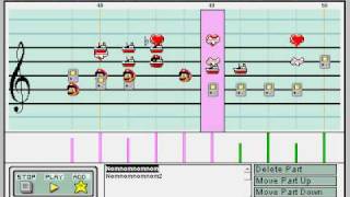 Nom nom nom nom nom nom nom Parry Gripp in Mario Paint Composer [upl. by Initof]