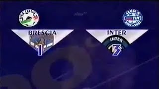 BresciaInter 13 200102  90° minuto ritorno al gol di Fenomeno Ronaldo [upl. by Anaes]