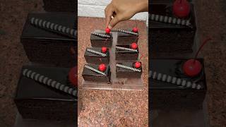 Tasty dark chocolate pastry cutting recipe darkchocolate chocolaterecipe shorts trending [upl. by Nagap]