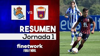 Resumen de Real Sociedad B  CD Eldense 20 [upl. by Eirellam163]