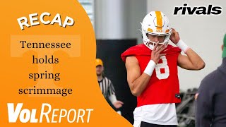 VolReport Recapping Tennessee footballs spring scrimmage [upl. by Ocinom]