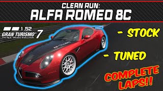 GT7  Clean Run Alfa Romeo 8C Competizione 08  Gran Turismo 7  152 [upl. by Munmro]