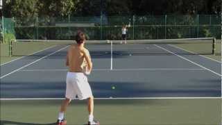 Grigor Dimitrov Forehand amp Backhand From The BackSlow Motion [upl. by Eustasius]