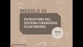 ESTRUCTURA DEL SISTEMA FINANCIERO ECUATORIANO [upl. by Adnerak]