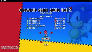 Chemical Plant Zone Act 2 Classic Sonic Simulator [upl. by Adiel]